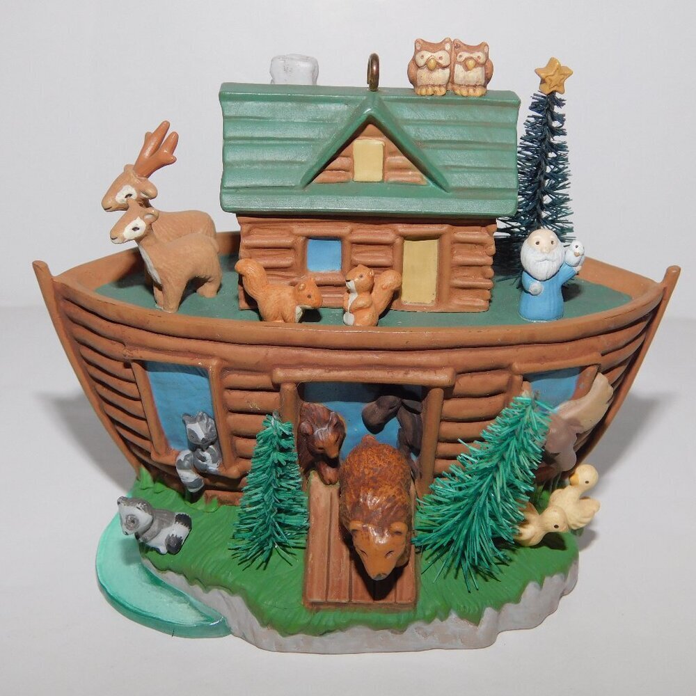 Noahs Ark Holiday Christmas Tree Ornament  2008 Hallmark **READ